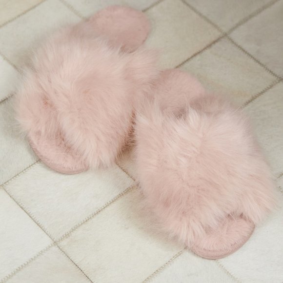 Savage X Fenty Shoes - Fenty SAVAGEX Fuzzy Cuff'd Slippers (NWT)